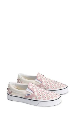 Vans Classic Slip-On Sneaker in Rhinestone Misty Mauve at Nordstrom, Size 11.5 Womens