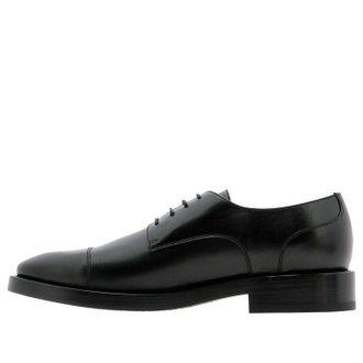 Balenciaga Logo Cap Toe Derby Shoes Black 590716WA7201000