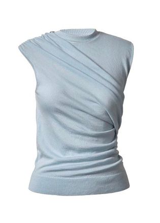 Tove Soft Blue Wool Vita Sleeveless Knit Size XS
