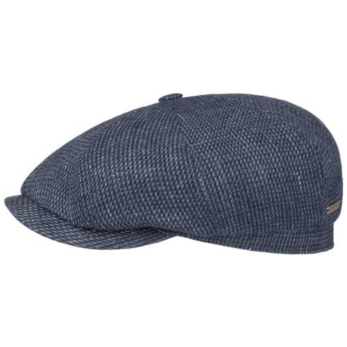 Casquette Stetson Hatteras Brinkley Homme En Lin/Coton - Visière 6cm - Protection UV 40 - Fabriqué En UE - 10