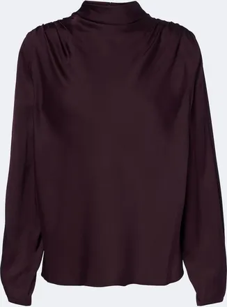 Vince Draped silk-blend top