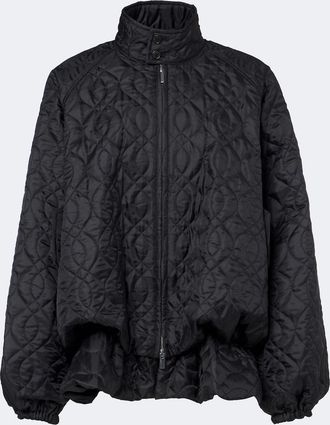Comme Des Gar&ccedil;ons Gathered quilted jacket