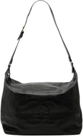 Chanel Pre-owned Vintage Schoudertas - Dames - Vintage Schoudertas - Zwart - ONE Size - Leer - Vintage