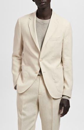 Mango Salerno Linen Sport Coat in Ecru at Nordstrom Rack, Size 42