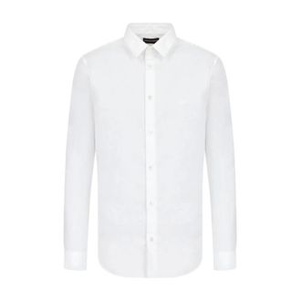 Emporio Armani Formal Shirts, male, White, Size: XL Camicia