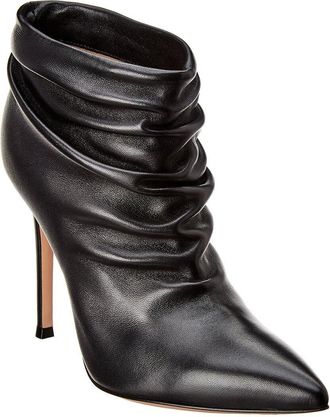 Gianvito Rossi Cyril 105 Leather Bootie