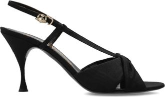 Vivienne Westwood Marilyn Sandalen met Hak - Dames - Sandalen met hakken - Zwart - 39 EU - Leer - Schoenen