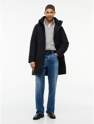 Tommy Hilfiger Mens TH Performance Water-Repellent Padded Parka - Black - XXXL