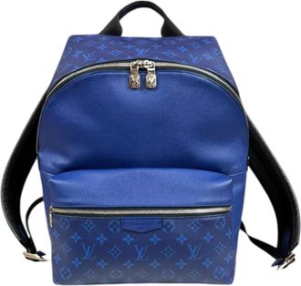 Louis Vuitton Taigarama Blue Taiga Leather Backpack (Pre-Owned)