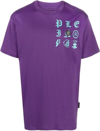 Philipp Plein SS Gothic Plein cotton T-shirt - men - Cotton - S - Purple