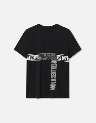 Versace Mens Mens Black Versace Collection T-Shirt - Size: 42