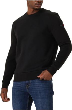 Peuterey Heren, Sweatshirts & Hoodies, Zwart, Maat: L Katoen