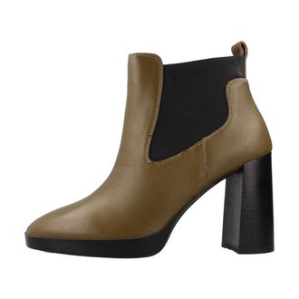 Geox Teulada Chelsea Laarzen - Dames - Schoenen - Bruin - Maat: 40 EU Leer
