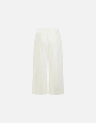 Nooki Design Womens Marybeth Broderie Trouser - White - Size: 14