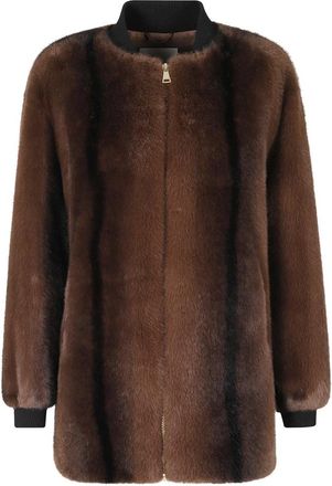 Ermanno Scervino Faux Fur & Shearling Jassen - Dames - Jassen - Bruin - XS - Jassen