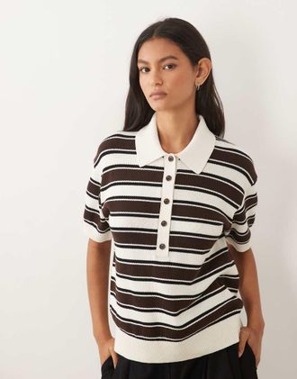 Arket Polo squadrata in puro cotone bianco sporco