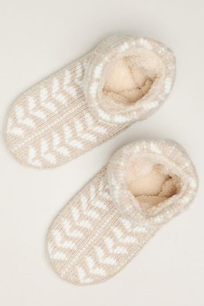 Bombas Fair Isle Gripper Slipper Booties