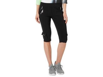 Jamie Sadock 24.5 Skinnylicious Knee Capris Womens Capri Jet Black : 10 30.5, Nylon/Rayon/Spandex