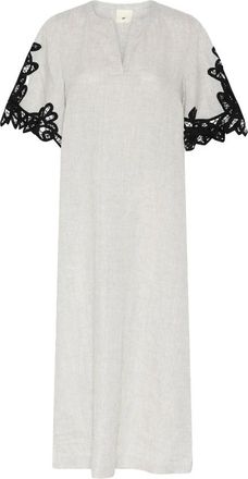 Julie Fagerholt - Heartmade Midi Jurken - Dames - Casual kleedjes - Beige - M - Kleedjes