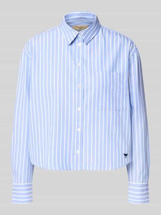 Max Mara Regular Fit Langarmbluse aus reiner Baumwolle in Hellblau, Gr&ouml;&szlig;e 34