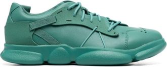 Camper Karst panelled lace-up sneakers - men - Rubber/Recycled Polyester/Recycled PET/Polyethylene vinyl acetate (PEVA)/Calf Leather - 40 - Green