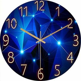 OEM Reloj De Pared - Movimiento De Cuarzo Silencioso - Di&aacute;metro 30 Cm - Para Dormitorio Oficina Cocina Escuela - 1 Unidad