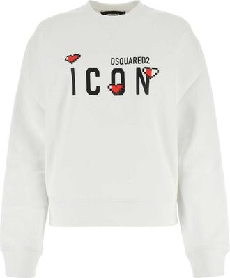 Dsquared2 White cotton sweatshirt