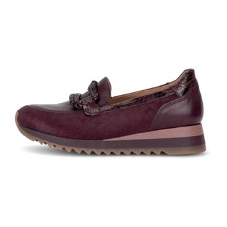 Gabor Schoenen, Dames, Rood, 38 1/2 EU, Leer, Loafer Instapper 4010.01.002