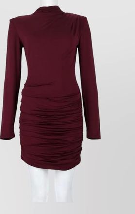 Rotate draped slim-fit mini dress