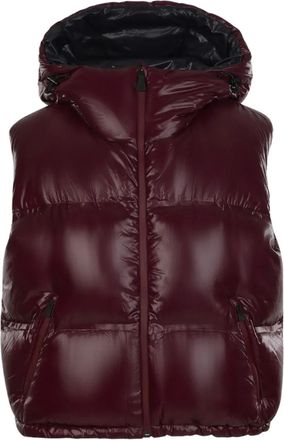 Aztech Mountain Snowbird hooded gilet - women - Polyamide/Down - 40 - Red