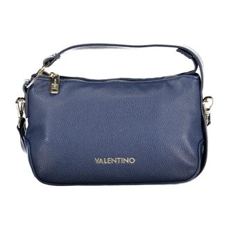 Mario Valentino Handbags, female, Blue, Size: ONE SIZE Peonies Re Shoulder Bag