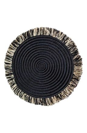 Indego Africa Raffia Fringe Placemat in Natural at Nordstrom