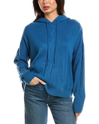 Brodie Lounge Cable Wool & Cashmere-Blend Hoodie