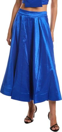 Milly Juliet Taffeta Midi Skirt