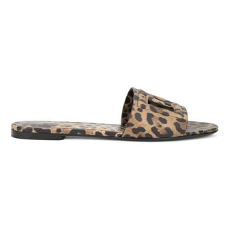 Dolce & Gabbana Ciabatta Animalier - female - Dolce & Gabbana - Sliders - Multicolor - 4 UK - Shoes