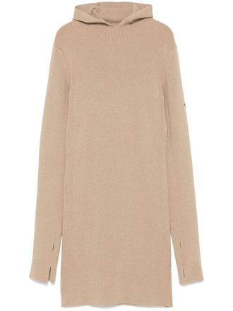 Fendi hooded mini dress - Neutrals
