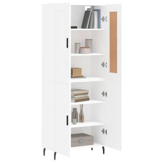 Berkfield Home Highboard White 69.5x34x180 cm Engineered Wood