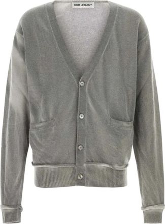 Our Legacy Parallel Cardigan - Heren - Vesten - Grijs - L - Wol - Truien & Vesten