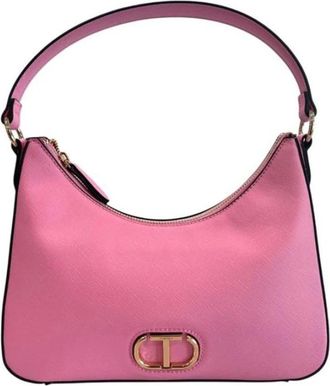 Twinset PU Leren Schoudertas - Dames - Schoudertassen - Roze - ONE Size - Leer - Tassen