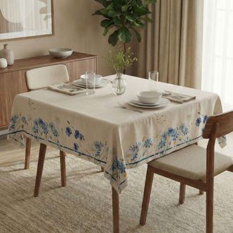 Dmora Mantel Pasa, Lavable A 30&deg;, Forma Cuadrada, 150x150 Cm Multicolor