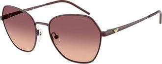 Emporio Armani EA2161 34018D Womens Sunglasses Burgundy Size 55