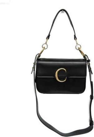 Chlo&eacute; Pre-owned Cross Body Bags, female, Black, Size: ONE SIZE Pre-owned Chloe C Double Carry Bag