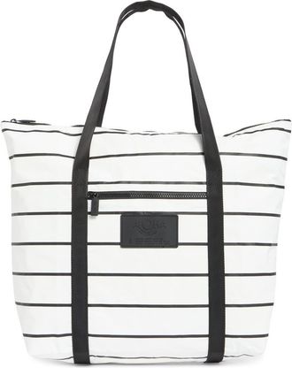 Aloha Collection Pinstripe Tote Bag in Black/White at Nordstrom Rack