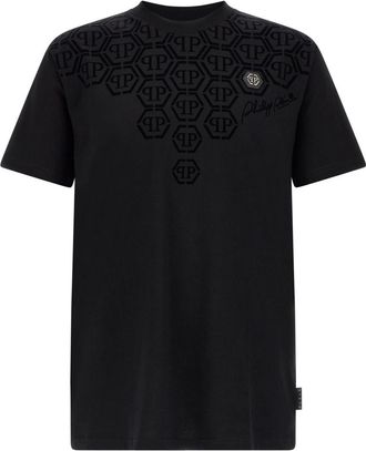 Philipp Plein Black Monogram T-shirt