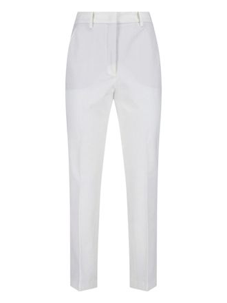 Incotex White Straight Leg Cotton Pants