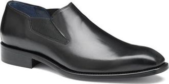 Johnston & Murphy Larson Loafer in Black Italian Calfskin at Nordstrom, Size 10.5