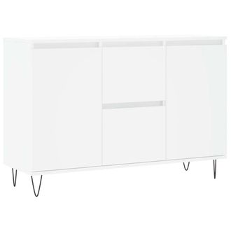 Berkfield Home Sideboard White 104x35x70 cm Engineered Wood | Size: 104 x 35 x 70 cm