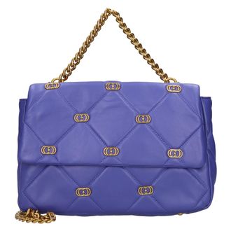 La Carrie Paars - Dames - Handtassen - Paars - ONE Size - Leer - Tassen