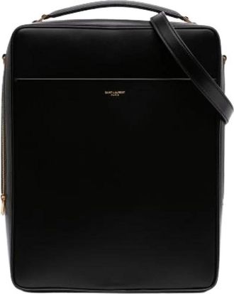 Saint Laurent Pre-owned Vintage Satchel - Dames - Vintage Schoudertas - Zwart - ONE Size - Leer - Vintage