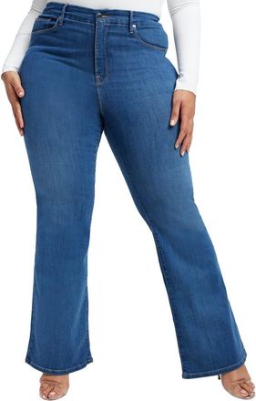 Good American Good American Plus Good Legs Flare Blue Jean